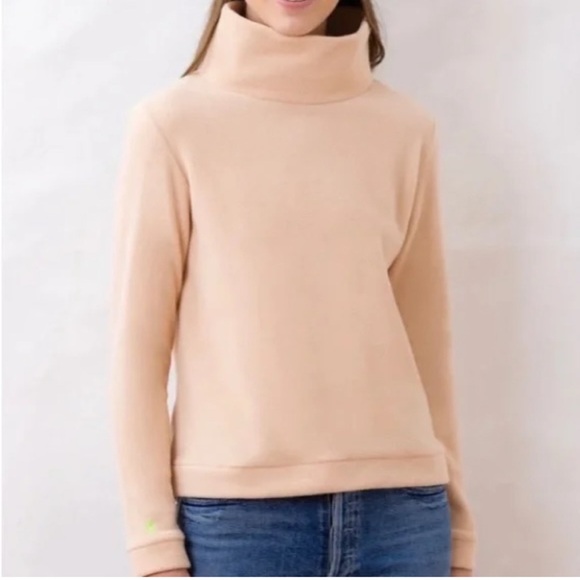 Dudley Stephens Tops - NWT Dudley Stephens Park Slope Turtleneck Fleece Sweater Natural Blush